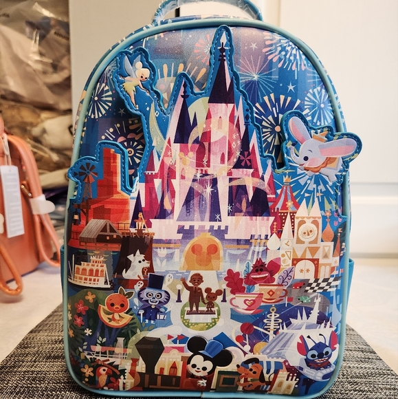 Loungefly Disney Springs Disney Bookbag Mickey Mouse And Friends